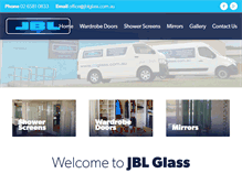 Tablet Screenshot of jblglass.com.au